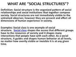 Definition Social Structure Is The Organized Pattern Of Social Relationships And Social Institutions That T Social Institution What Is Social Human Experience