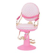 Hydraulic salon chair near me. Gold Hearts Sitting Pretty Doll Hair Salon Chair Our Generation