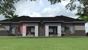 Contemporary Nigerian Residential Architecture 3 Bedroom Semi Detached Bungalow Bungalow House Plans Building Plans House Residential Architecture