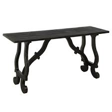 Black And White Striped Console Table Curvy Lyre Shaped Base Black Console Table Frenchcountry Consoletables Console And Sofa Tables Gold Furnishings French Console Table