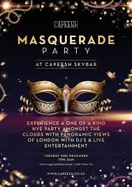 New Year At Capeesh Skybar Ready For 2020 Email Events Capeesh Co Uk To Book 4 Pan Peninsula Square Isle Of Masquerade Party Isle Of Dogs Nye Party