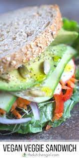 Vegan Veggie Sandwich Even Meat Eaters Love Recipe Vegan Lunch Recipes Veggie Sandwich Vegan Sandwich Recipes
