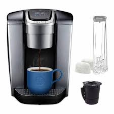 While brewing coffee with pods is certainly convenient, it can be expensive and create a lot more waste than ground coffee. Keurig K Elite Single Serve K Cup Pod Programmable Coffee Maker Brushed Silver 1227848 Lifestyle By Focus