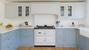 In this kitchen, dark wooden cabinets in truffle paint shift from conventional to modern while the blue kitchen island in blue lagoon design is a bold burst of color with really futuristic credibility. 75 Beautiful Blue Kitchen Cabinets Pictures Ideas Houzz