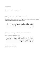 Dari sinilah kami terpanggil untuk memberikan artikel tentang tata cara shalat dhuha. Solat Dhuha