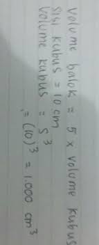 Check spelling or type a new query. Apa Jawaban Dengan Caranya Volume Balok 5 Kali Volume Kubus Jika Panjang Sisi Kubus Adalah 10 Cm Brainly Co Id