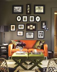 11 Ways To Transform A Blank Wall Living Room Orange Living Room Green Brown Living Room