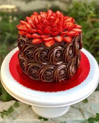 Gorgeous Chocolate Cake With Strawberries On Top Delicious Strawberry Cake Cake Desserts Strawberry Cakes