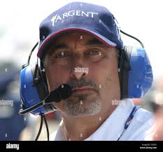 1986 Indy 500 winner, Bobby Rahal, watches his team's progress at the  Indianapolis Motor Speedway in Indianapolis, IN