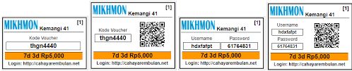 Untuk template voucher yang lain bisa menyesuaikan ukuran qr code dapat menambahkan style sebagai berikut. Download Voucher Mikhmon Free Dunia Jaringanindo