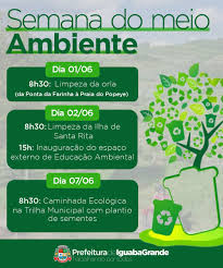 O meio ambiente é tão importante para os seres humanos que tem seu próprio dia para ser lembrado. O Dia Do Meio Ambiente Nao Passara Em Branco Em Iguaba Grande Prefeitura Municipal De Iguaba Grande