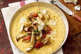 krauterseitlinge aus dem ofen mit polenta rezept rezepte krauterseitlinge lebensmittel essen