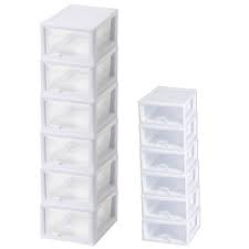 Our clear stackable shirt & accessory drawers create visible accessibility for closet organization. Sterilite 16 Qt Clear Stacking Storage Drawer Container 6 Pack 6 Qt 6 Pack Target