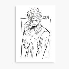 Mikoto mikoshiba, also known as mikorin, is a shy guy and is one of nozaki's assistants responsible for drawing manga effects in the background. Shy Anime Boy Wall Art Redbubble