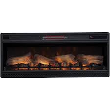 The glass front stays cool to the touch, for operation around children and pets. Classicflame 42 In 3d Spectrafire Plus Infrared Electric Fireplace Insert 42ii042fgt Target