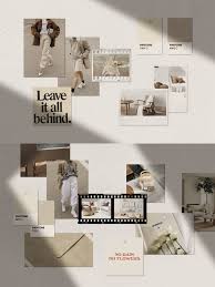 Realistic Mood Board Mockups Psd In 2020 Mood Board Mood Board Design Instagram Post Template