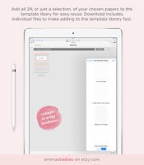 digital note taking paper template goodnotes notability