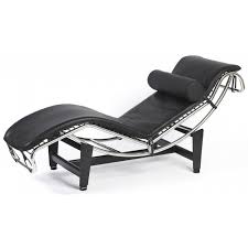 Corbusier Style Leather Modern Lc4 Chaise Longue Groovy Home Made from black faux leather with channel tufting, this chaise lounge will offer exquisite comfort and solidness.