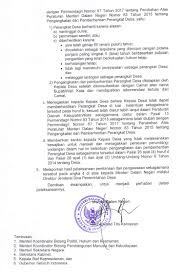 (2) perangkat desa yang diberhentikan sebagaimana dimaksud pada ayat (1) huruf c, karena : Mendagri Keluarkan Surat Pengawasan Kades Terkait Pemberhentian Perangkat Desa Tidak Cocok Prosedur Semoga Awet