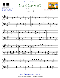 Panda ist von anderen diensten der universität abhängig. Deck The Halls Piano Sheet Music Free Printable Pdf