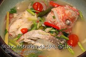 Makan bersama nasi dan sayuran untuk hidangan yang umph! Resepi Ikan Merah Stim Halia Famousresipi Farbuck Com