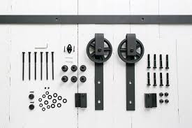 Sliding barn doors with diy hardware ; Industrial By Design 8ft Single Sliding Barn Door Hardware Kit Spok Industrial By Design