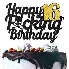 Check spelling or type a new query. Happy 16th Birthday Cake Topper Handmade Birthday Gift Funny 16 Birthday Sixteen Years Old Bday Party Decoration Sign In Bahrain Whizz Cake Toppers
