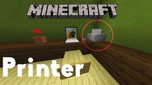 It also adds a bunch of new props to the game to give your world a bit more life. Minecraft Decoration Printer Youtube