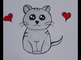 kedi nasil cizilir kolay cizimler youtube mickey drawing cute drawings lilies drawing