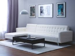 Naroznik Rozkladany 4 Osobowy Ekoskora Prawostronny Bialy Aberdeen Leather Corner Sofa Corner Sofa White Corner Sofas