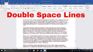 Only use a single space if the teacher asks explicitly for it. How To Double Space Lines In Microsoft Word Easy Tutorial Youtube