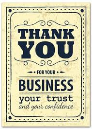 Thank you cards with slits for business card - business greeting ...