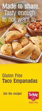 Taco Empanadas Gluten Free Recipe Schar Recipe Recipes Mexican Food Recipes Gluten Free Cooking