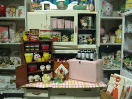 yellow vintage kitchen displays