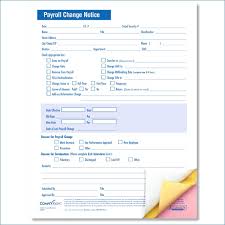 Payroll Change Notice form Template - laizmalafaia.com