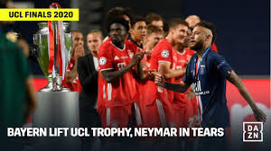 Bayern have now won all eight of their games in the campaign, scoring 31 goals in the process. Full Celebrations Bayern Lift Ucl Trophy Neymar In Tears Youtube