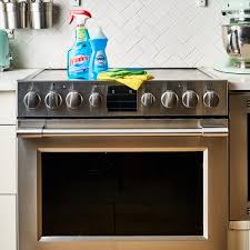 how to clean oven door inside