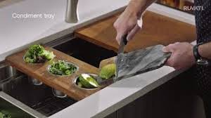 If you're in the market for one of these modern products, be sure to consider the kohler prolific workstation, which includes the sink, as well as a bamboo cutting. Ruvati Dual Tier Workstation Sink Youtube