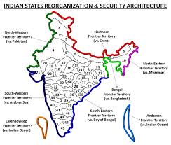 Map of india pakistan and bangladesh showing the geographical location of countries along with their capitals, international boundaries, surrounding countries and major cities. Countering Breaking India Forces Via States Reorganisation