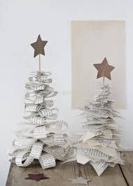 Paper Holiday Tree Recycled Paper Papecrafts Christmas Inspiration Xmas Decorations Christmas Crafts