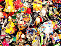 Tin Cans On A Rubbish Dump In Bredasdorp Recycled Art Painting Rubbish Dump