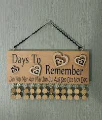 Wooden Family Birthday Reminder Beech Block With Hearts Calendar Plaque Family Birthdays Diy Family Birthdays Sign Family Birthdays