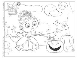 Halloween 2021 collection of disney stencils. Princess Presto S Halloween Coloring Page Pbs Kids For Parents