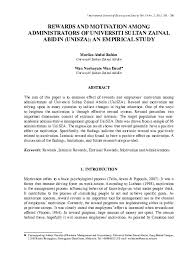 Within a dotted circle 'kerajaan terenganu 1325 (state of terenganu). Pdf Rewards And Motivation Among Administrators Of Universiti Sultan Zainal Abidin Unisza An Empirical Study Marlisa Abdul Rahim Academia Edu