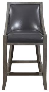 elegant gray brown faux leather bar