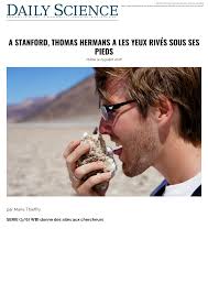 A STANFORD, THOMAS HERMANS A LES YEUX RIVÉS SOUS SES PIEDS