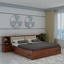 Solid Sheesham Wood Lumin Bed With