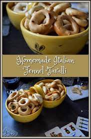 These Homemade Italian Fennel Taralli Da Tavola Di Filomena Can Be Described As Being A Crunchy And Addi Homemade Italian Italian Snacks Italian Cookie Recipes