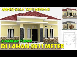 Karena rumah minimalis didesain agar tidak menghabiskan terlalu banyak lahan, maka model rumah minimalis sebaiknya, tempatkan ruangan umum pada lantai 1 dan ruangan private pada lantai 2. Full Denah Desain Rumah Sederhana Minimalis Ukuran 9x7 5 Meter 3 Kamar Tidur 1 Lantai Murah Youtube