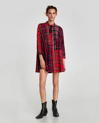 Risparmia con le migliori offerte per vestito scozzese a gennaio 2021! Checked Mini Dress New In Woman Zara United States Zara Women Mini Dress Zara